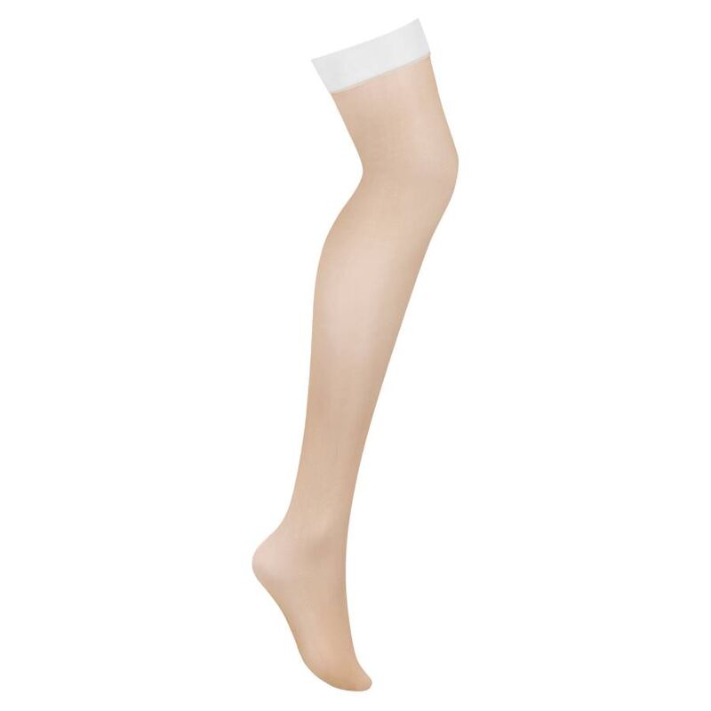 OBSESSIVE - S814 STOCKINGS WHITE S/M