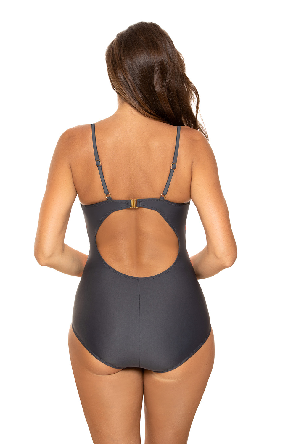 Swimsuit one piece model 165733 Marko grey Ladies