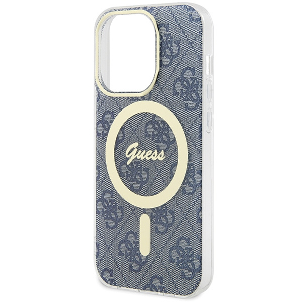 Guess GUHMP15XH4STB Apple iPhone 15 Pro Max hardcase IML 4G MagSafe blue