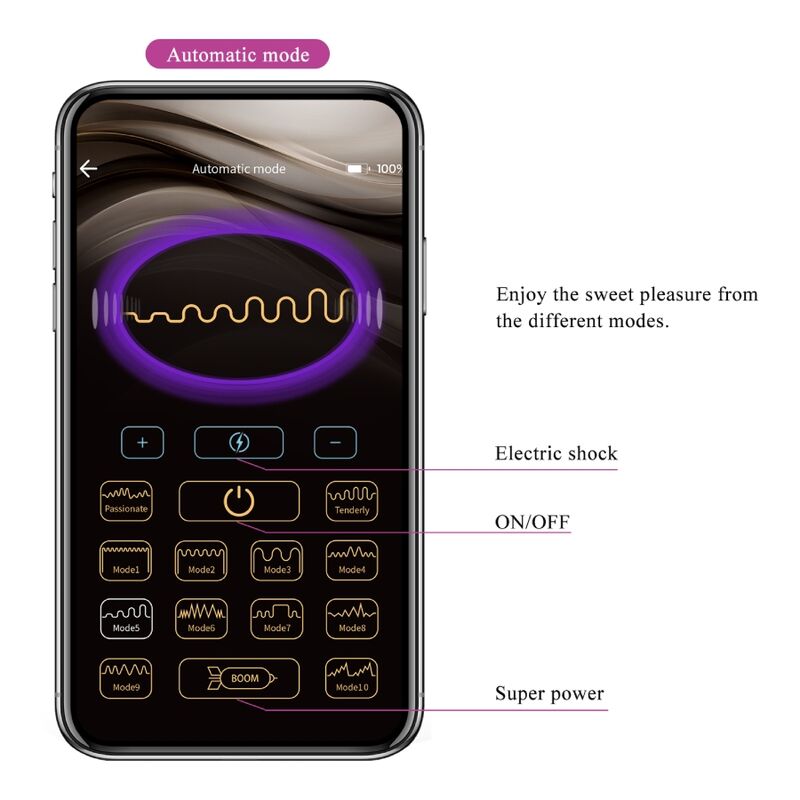 PRETTY LOVE - JEFFERSON APP CONTROLLED ANAL PLUG BLACK PRETTY LOVE - JEFFERSON APP CONTROLLED ANAL PLUG BLACK