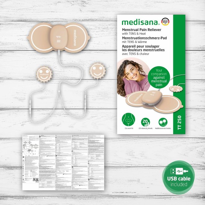 Rechargeable Relaxing Menstrual Massager Medisana TT 250 Beige Rechargeable Relaxing Menstrual Massager Medisana TT 250 Beige