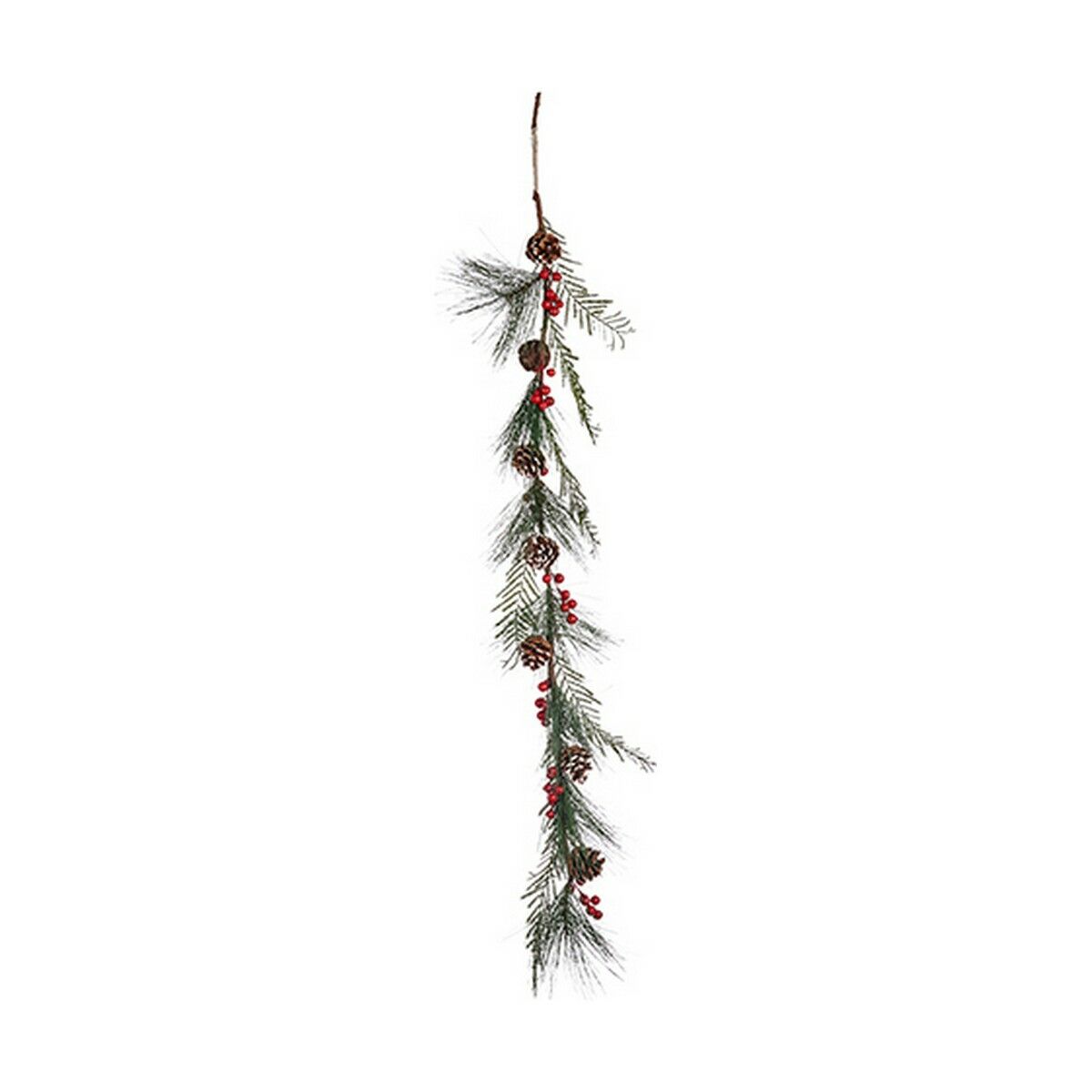Christmas garland Branch Brown Red Green Plastic