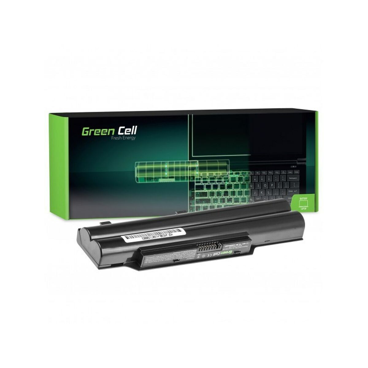 Notebook Battery Green Cell FS10 Black 4400 mAh