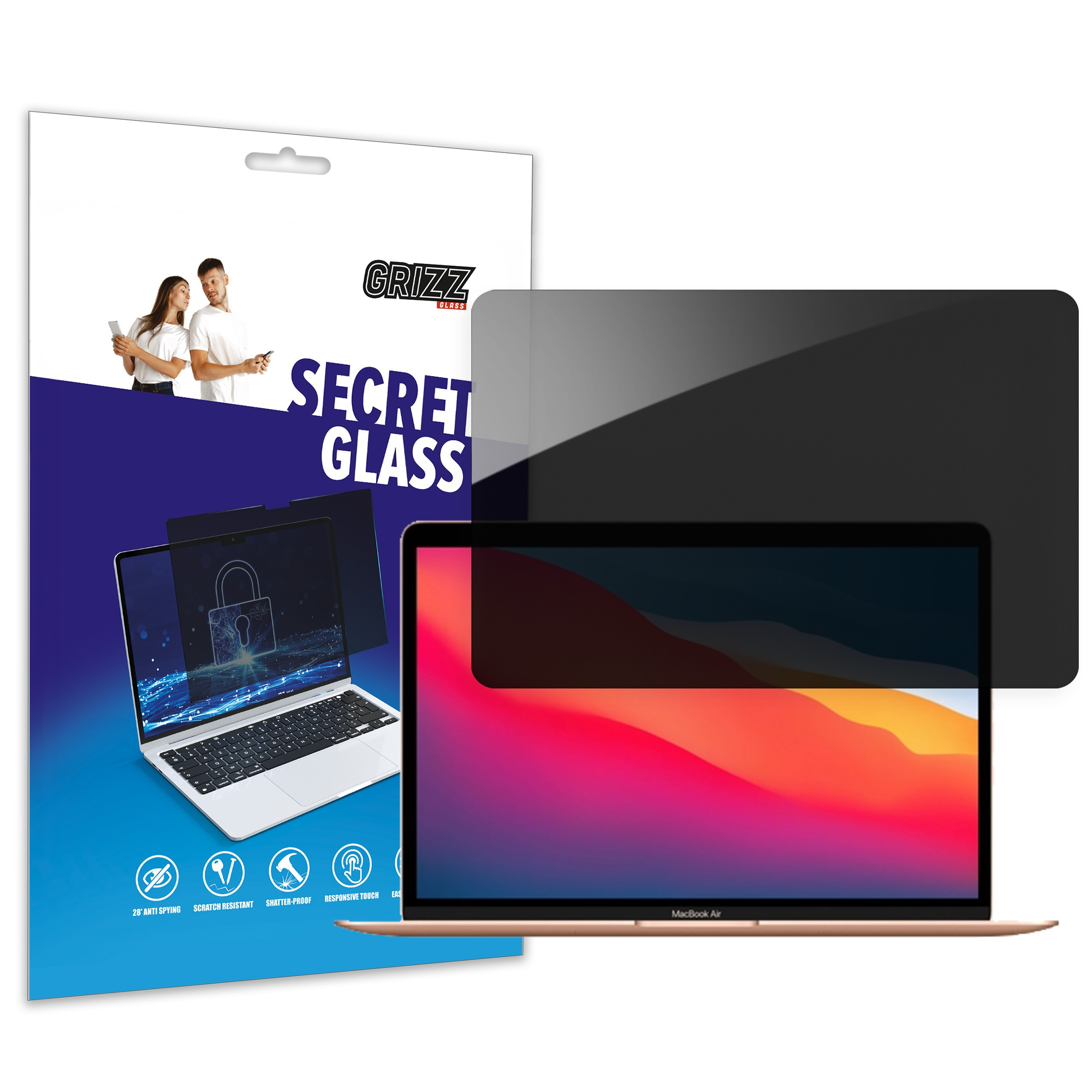GrizzGlass SecretGlass Apple MacBook Air 13,3 inch 2020