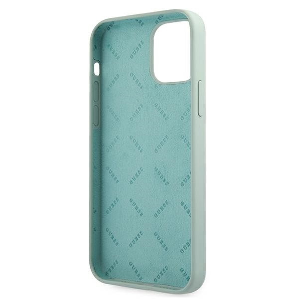 Guess GUHCP12SLSVSBF Apple iPhone 12 mini blue fuschia hardcase Silicone Vintage