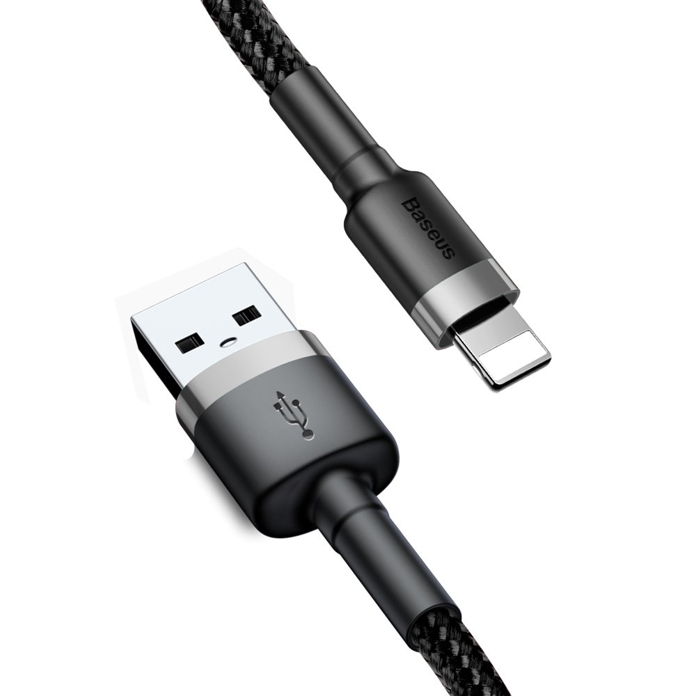 Baseus Cafule USB-A/Lightning Cable QC 3.0 2A 3M black-gray