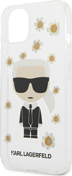 Karl Lagerfeld KLHCP13SHFLT Apple iPhone 13 mini transparent Flower Ikonik Karl