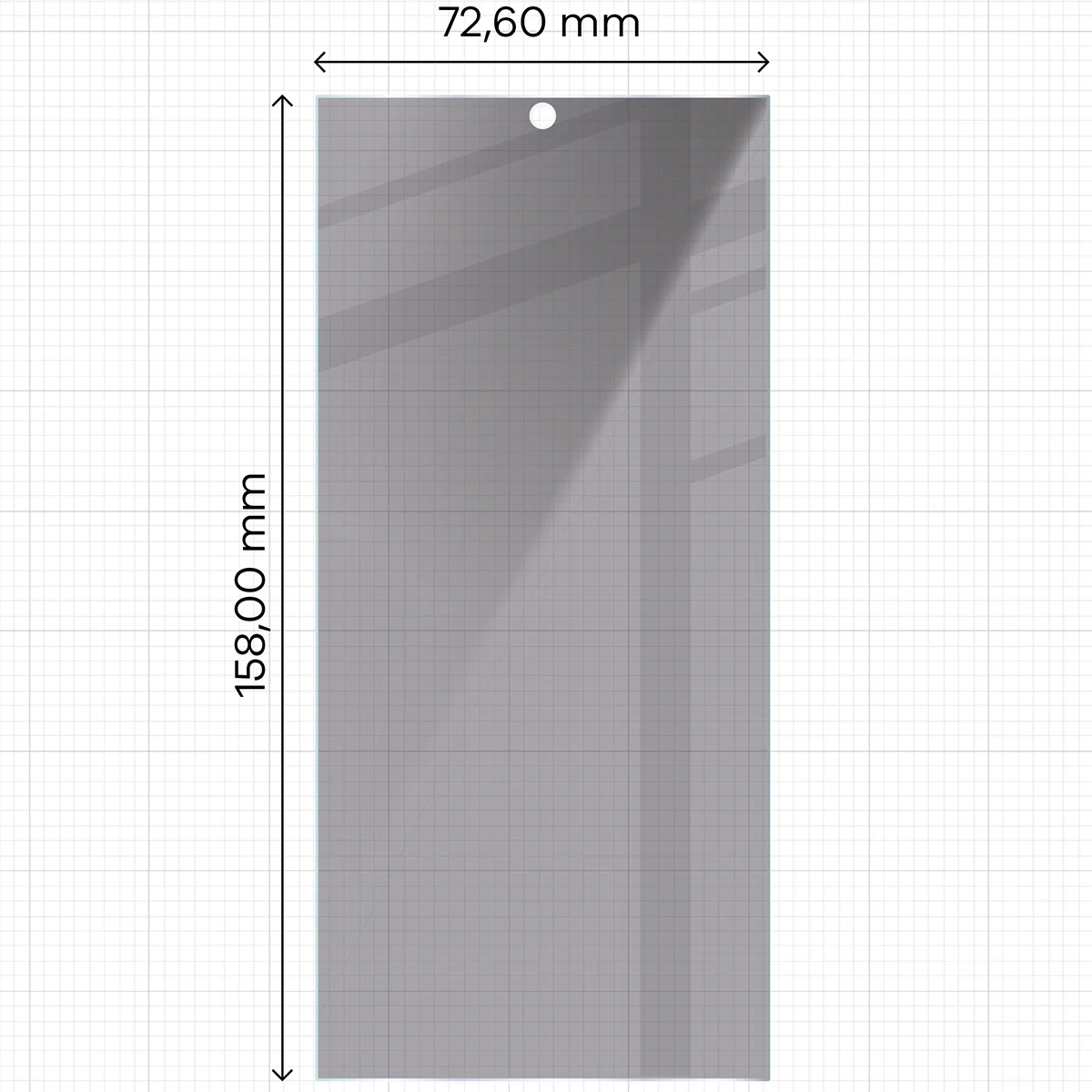 Prywatyzujące szkło hartowane Bizon Glass Clear Shadow do Samsung Galaxy S24 Ultra przyciemniane [2 PACK]