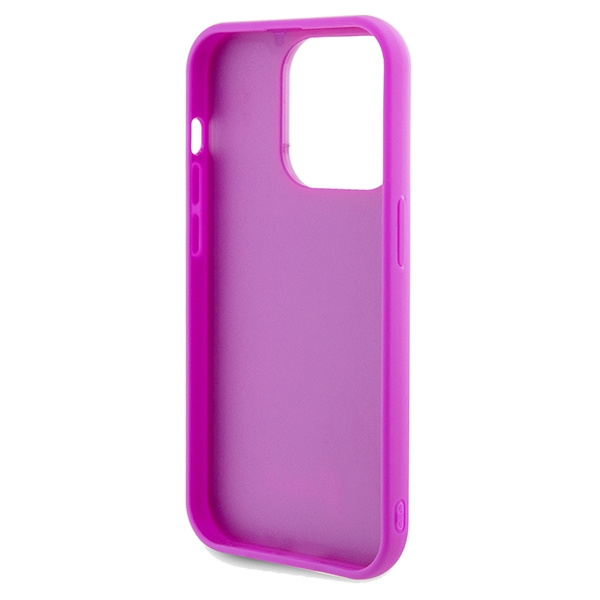 Guess GUHCP14LPMSDGSF Apple iPhone 14 Pro hardcase Disco Metal Script fuschia
