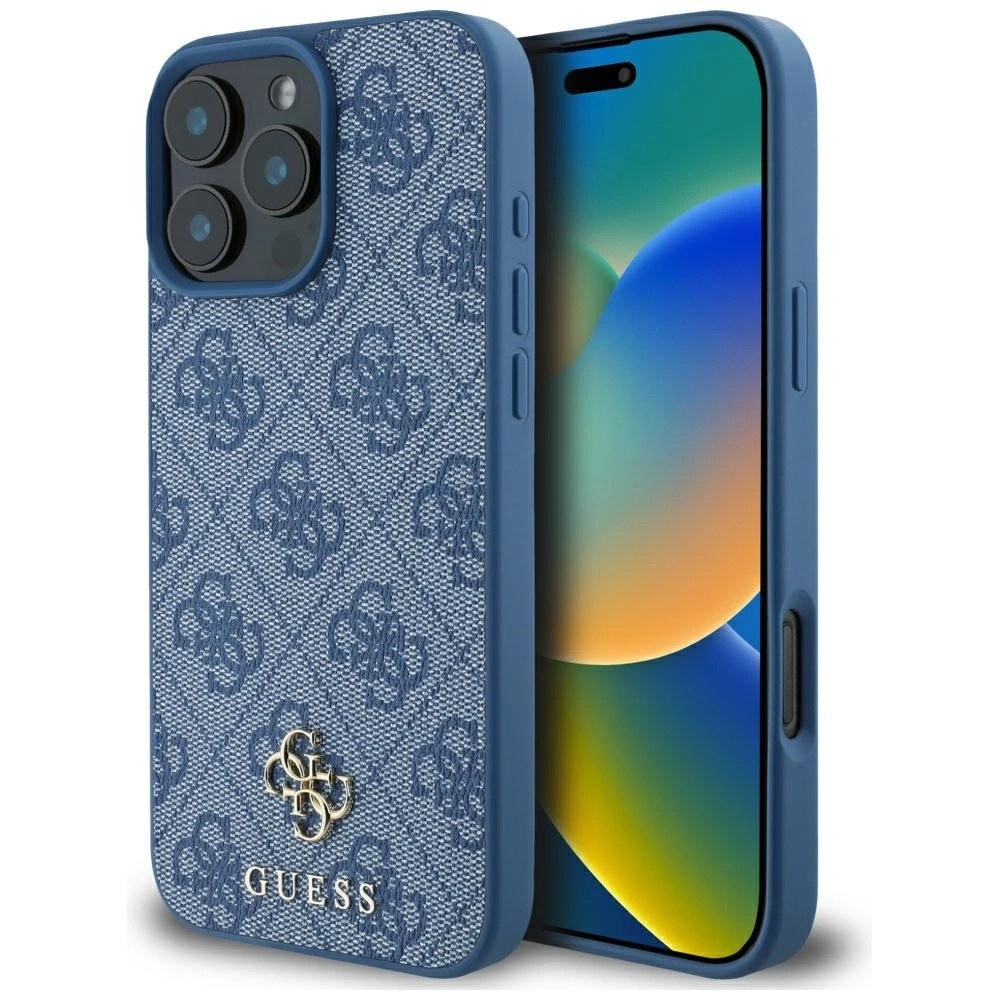 Guess HC PU 4G Small 4G and Classic Apple iPhone 16 Pro Max MagSafe blue