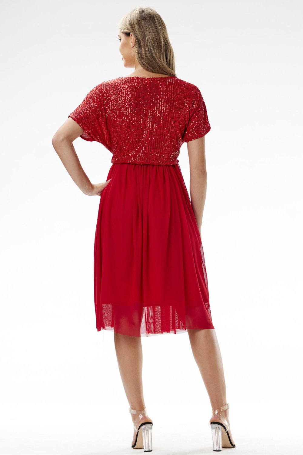  Evening dress model 204286 awama  red