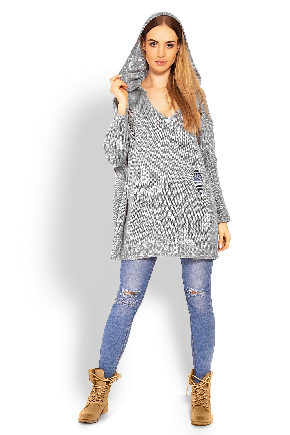  Long jumper model 114560 PeeKaBoo  grey