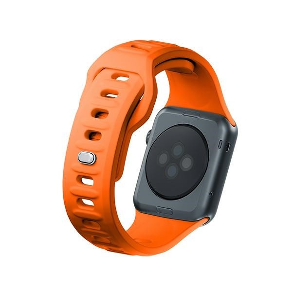 3MK Silicone Watch Strap Apple Watch 4/5/6/7/8/9/SE/Ultra 42/44/45/49mm orange