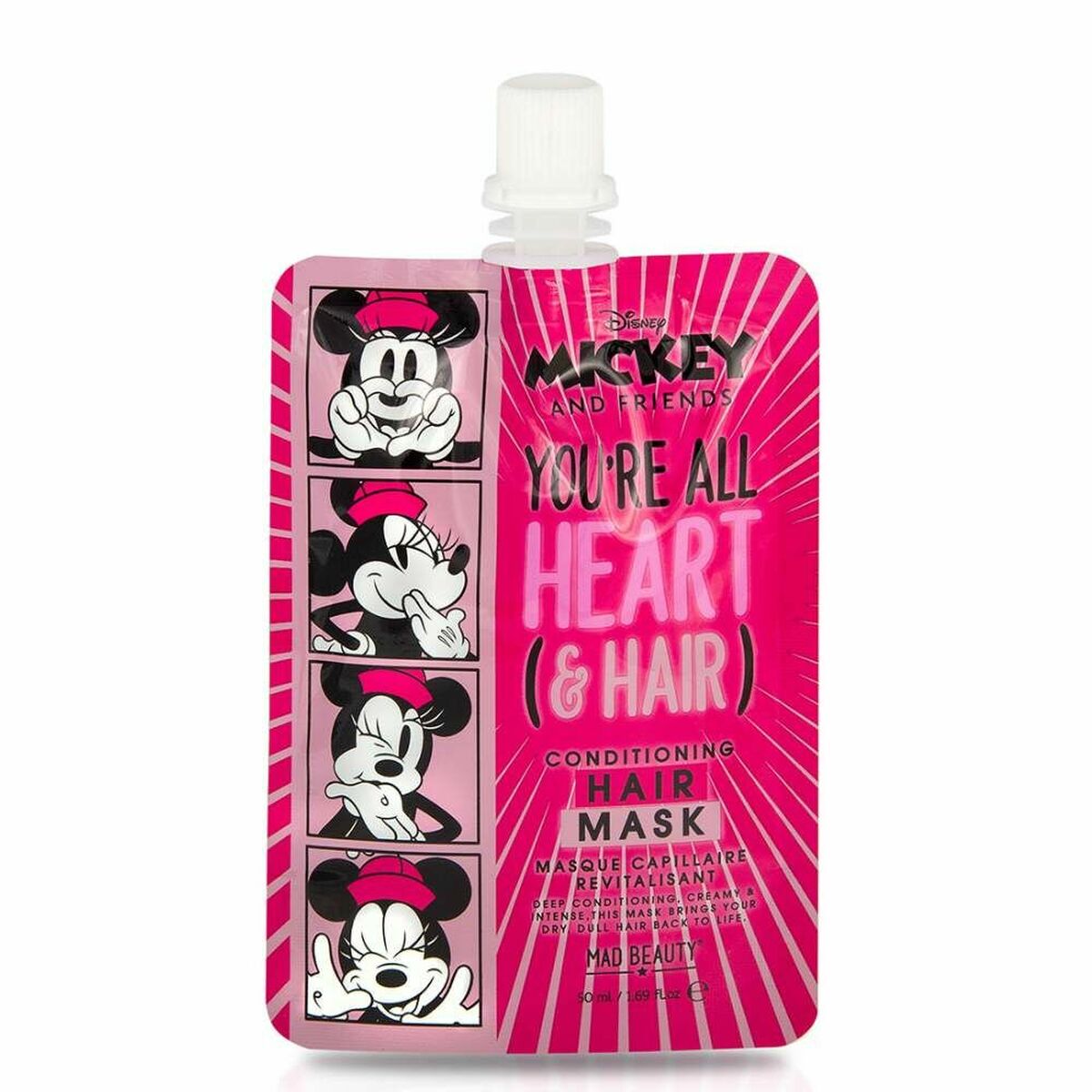 Haarmaske Mad Beauty Disney M&F Minnie Revitalisierende (50 ml)