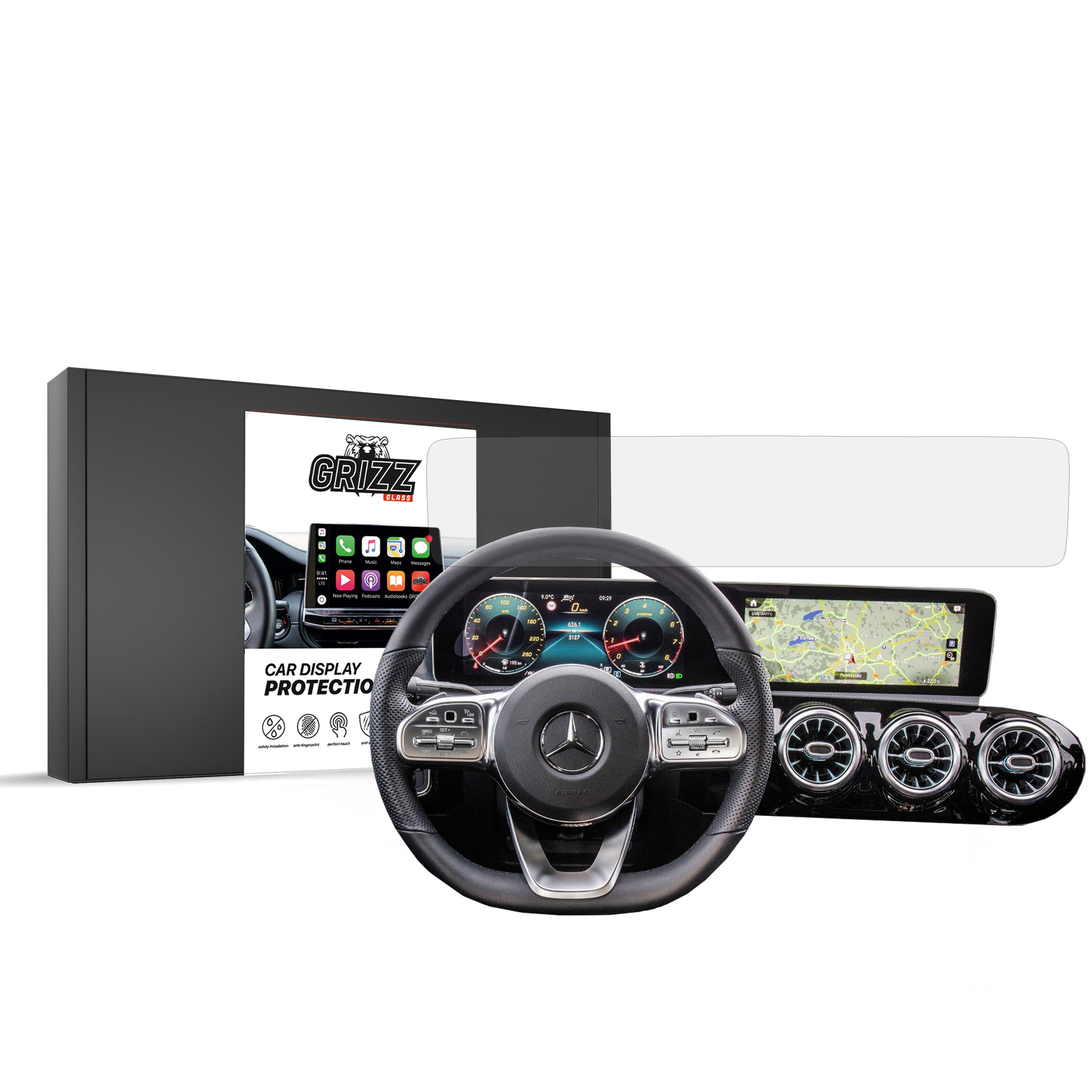 GrizzGlass CarDisplay Protection Mercedes EQB X243 2022