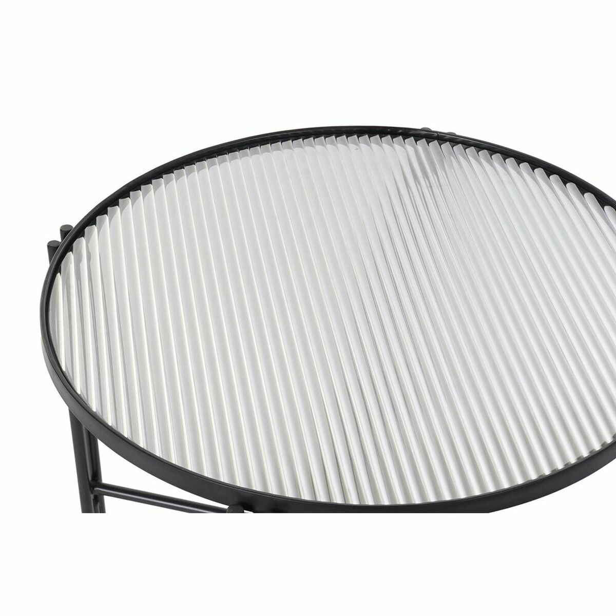 Side table DKD Home Decor Metal Crystal 63 x 63 x 46 cm