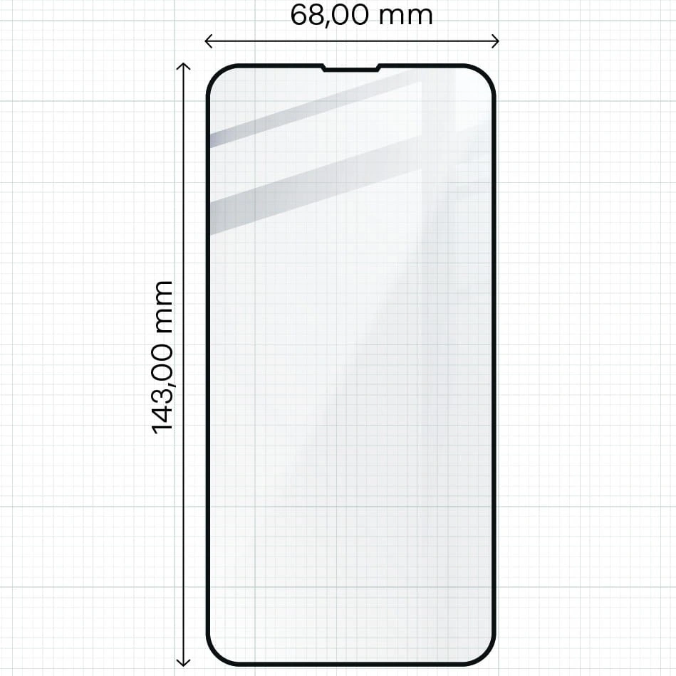 Bizon Glass Edge tempered glass - [2 PACK] + lens protection Apple iPhone 13 Pro black