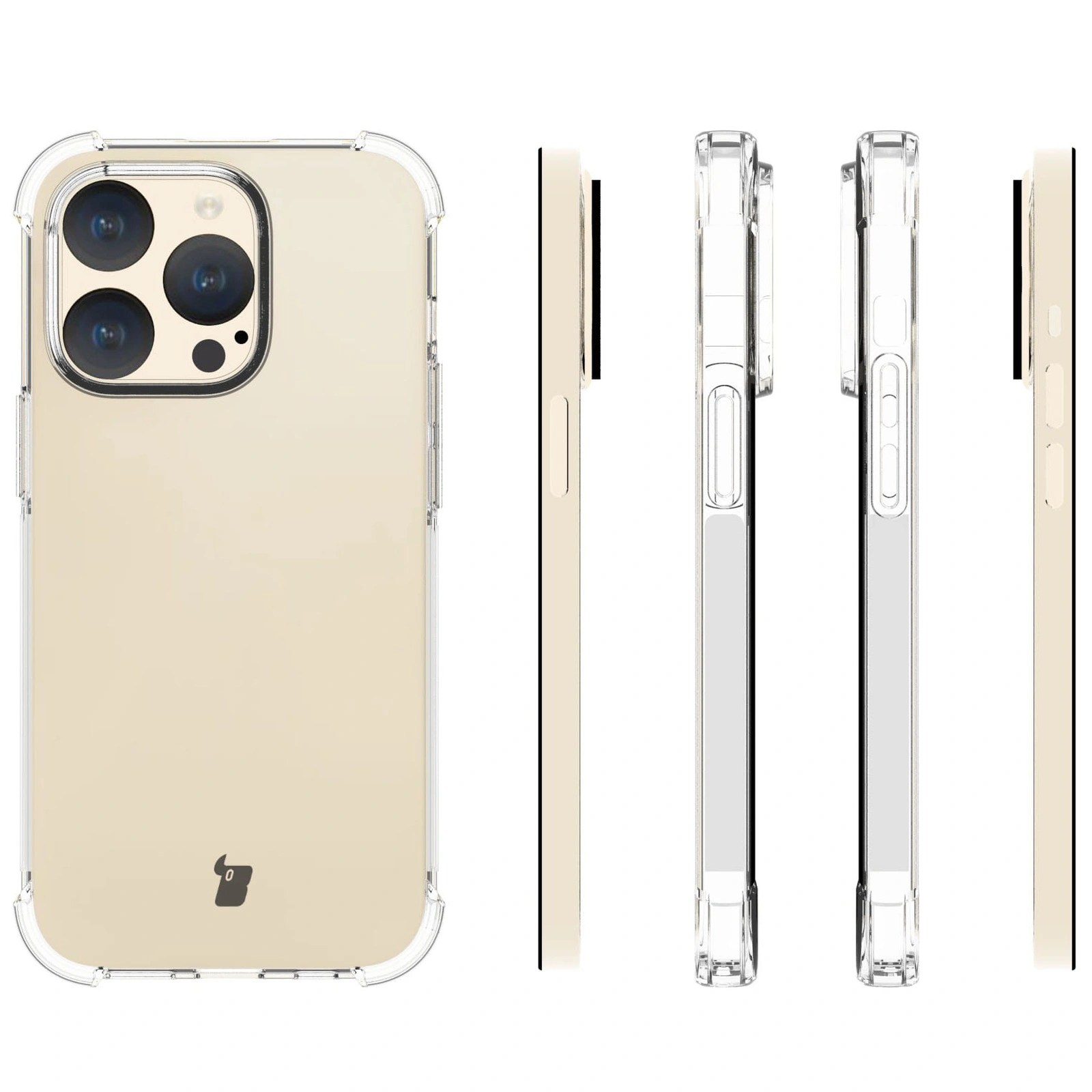 Bizon Case Clear Pack Apple iPhone 15 Pro clear