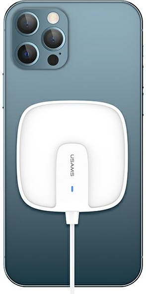 USAMS Wireless Charger US-CD159 magnetic W1 15W Extra-thin Apple iPhone 12 series white CD159DZ02