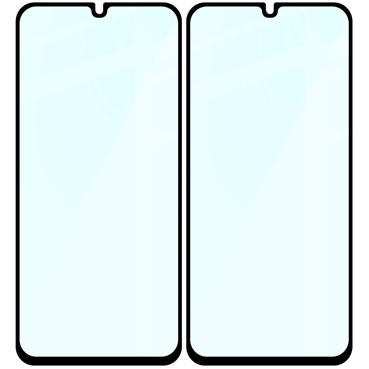Szkło hartowane Bizon Glass Edge Duo do Samsung Galaxy A15 4G / 5G / A25 5G / M15 5G czarna ramka [2 PACK]