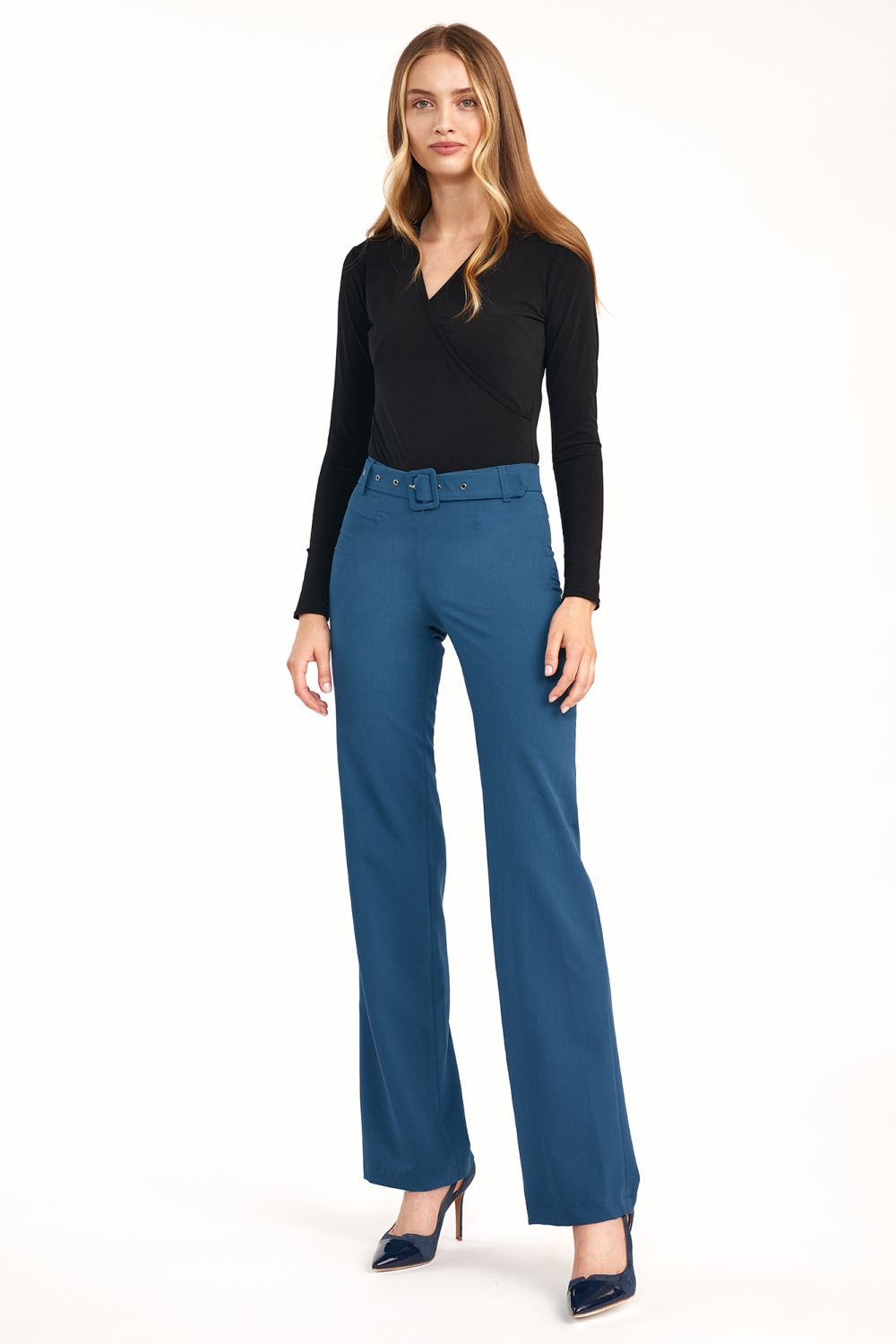  Women trousers model 158332 Nife  blue