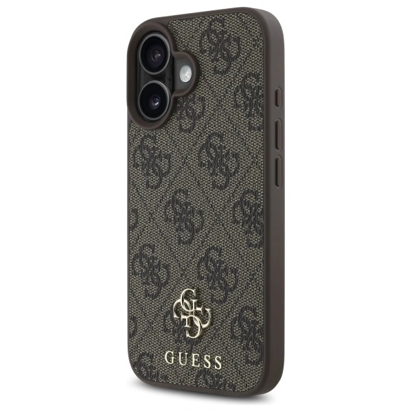 Guess GUHMP16SP4SM4MW Apple iPhone 16 hardcase 4G Small Classic MagSafe brown