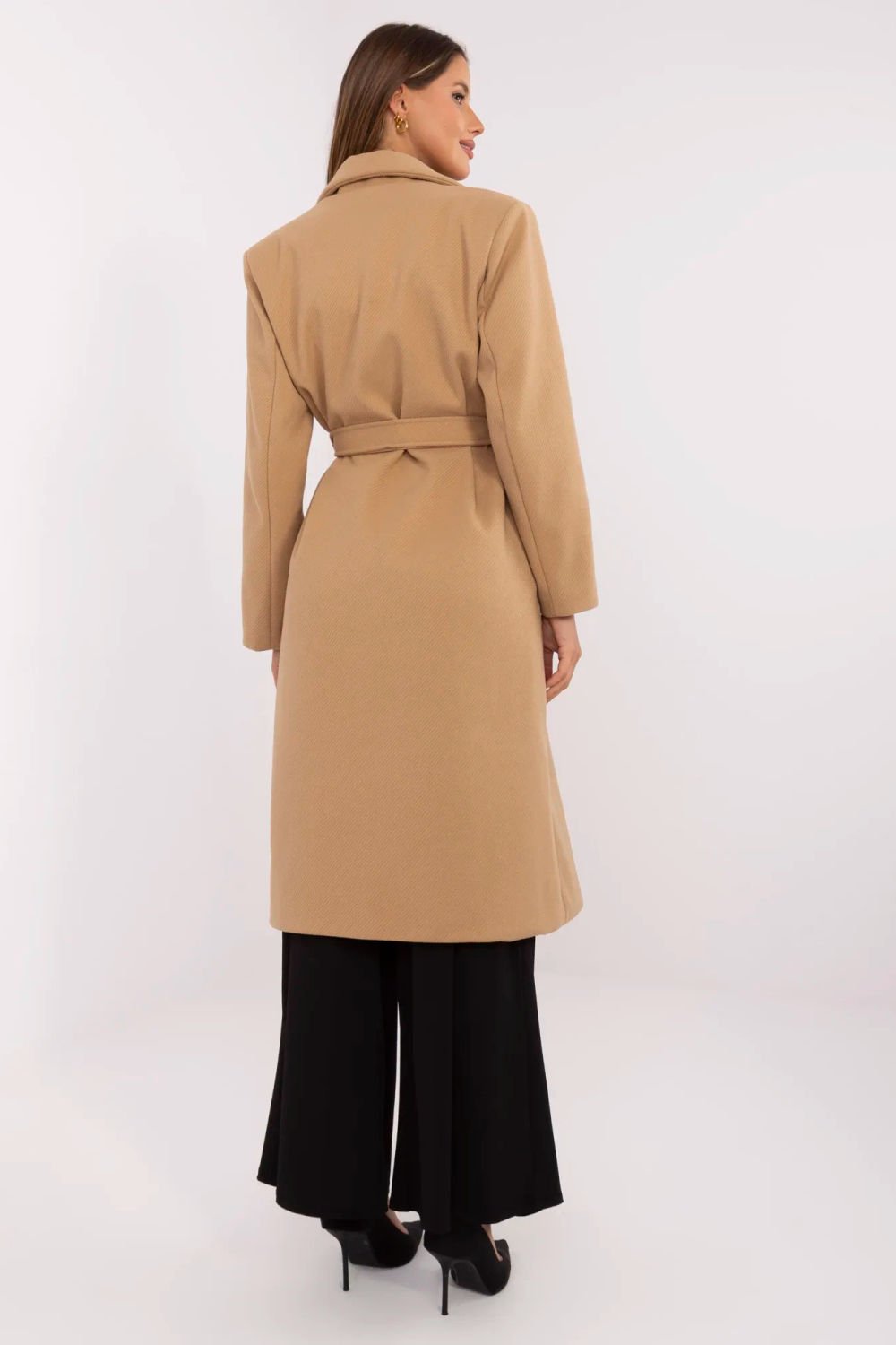  Coat model Italy Moda  brown