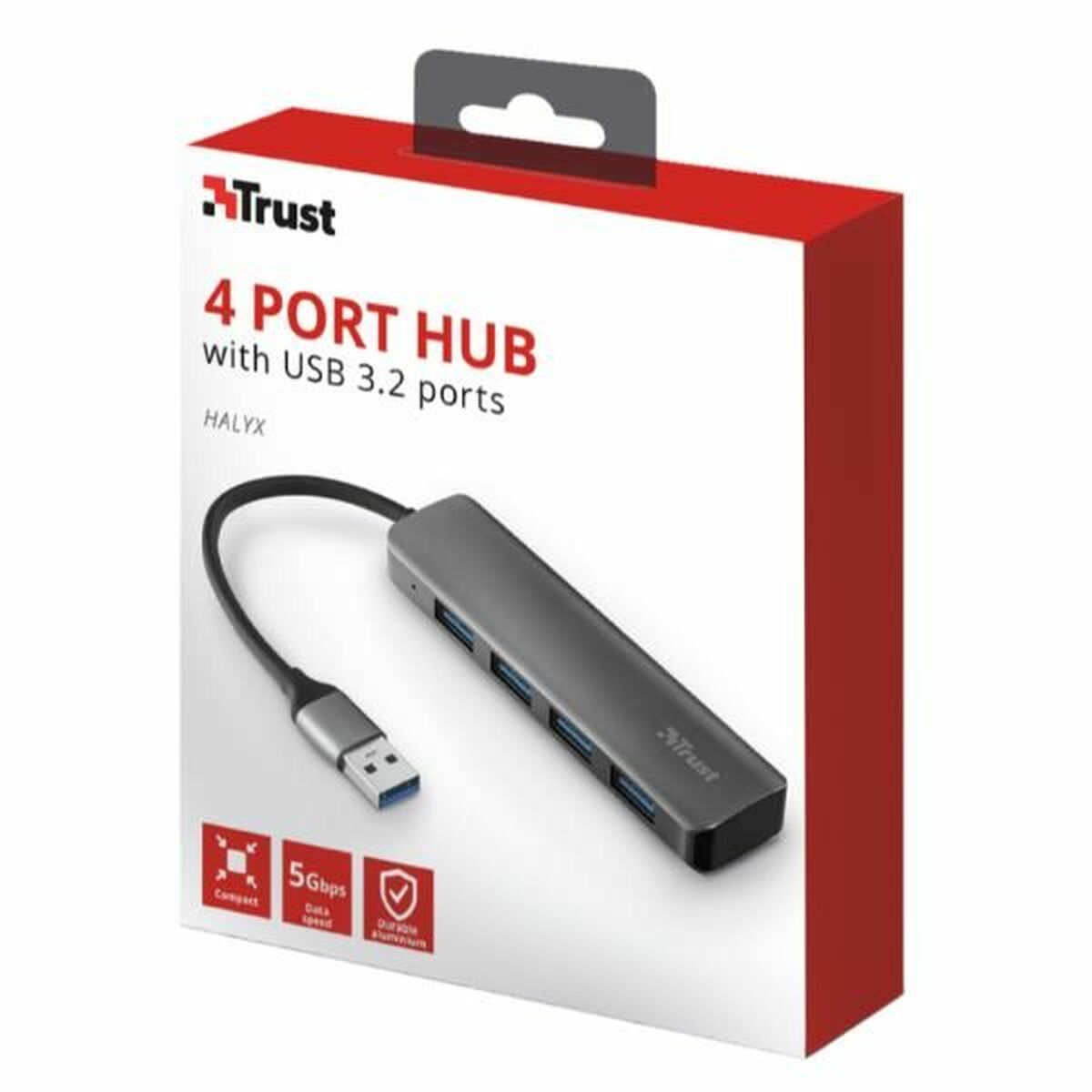 4 portowy HUB USB Trust 23327