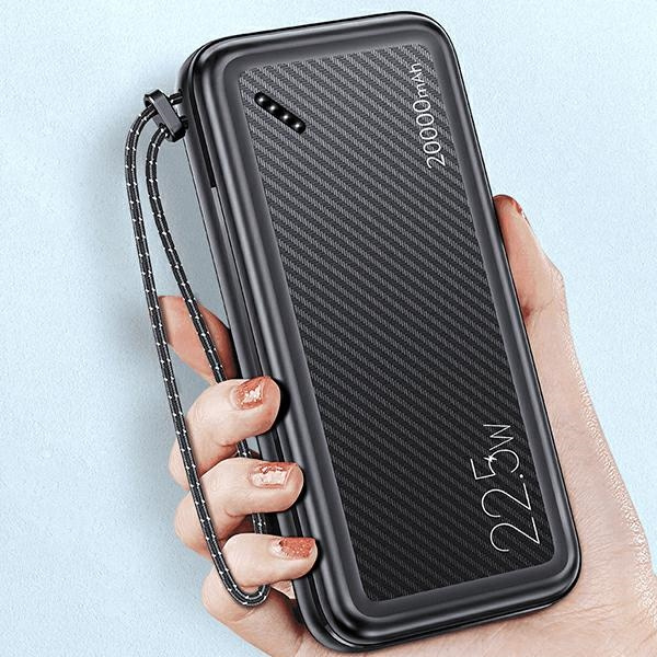 USAMS Powerbank PB60 20000mAh 22.5W 2xQC3.0+PD Fast Charge black 20KCD16801 (US-CD168)