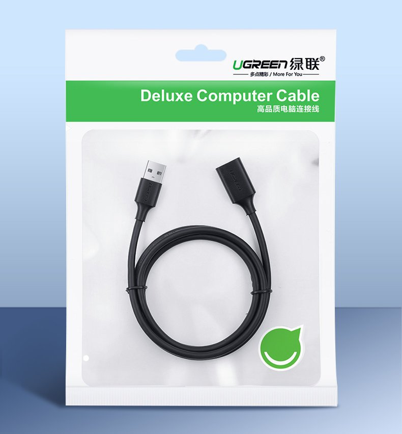 UGREEN US129 Cable Extension USB-A 3.0/USB-A 3.0 2m black