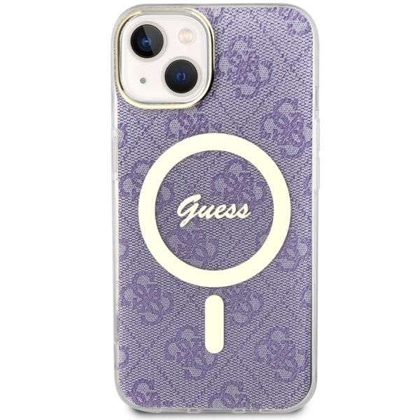 Case Guess GUHMP14MH4STU Apple iPhone 14 Plus purple/purple hardcase 4G MagSafe
