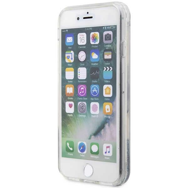 Karl Lagerfeld KLHCI8LNKHCH Apple iPhone SE 2022/SE 2020/8/7 silver hardcase Glitter Karl Head