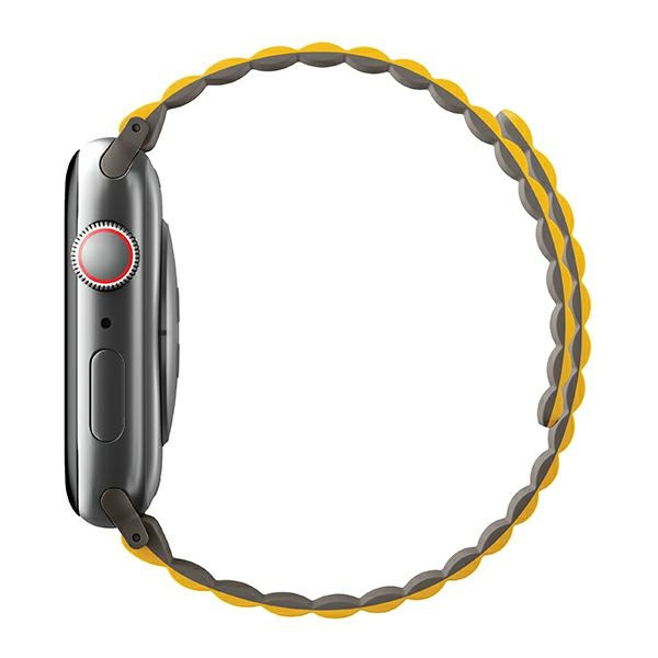 UNIQ Revix strap Apple Watch 4/5/6/7/SE/8/9/Ultra 44/45/49mm Reversible Magnetic mustard-khaki/mustard-khaki
