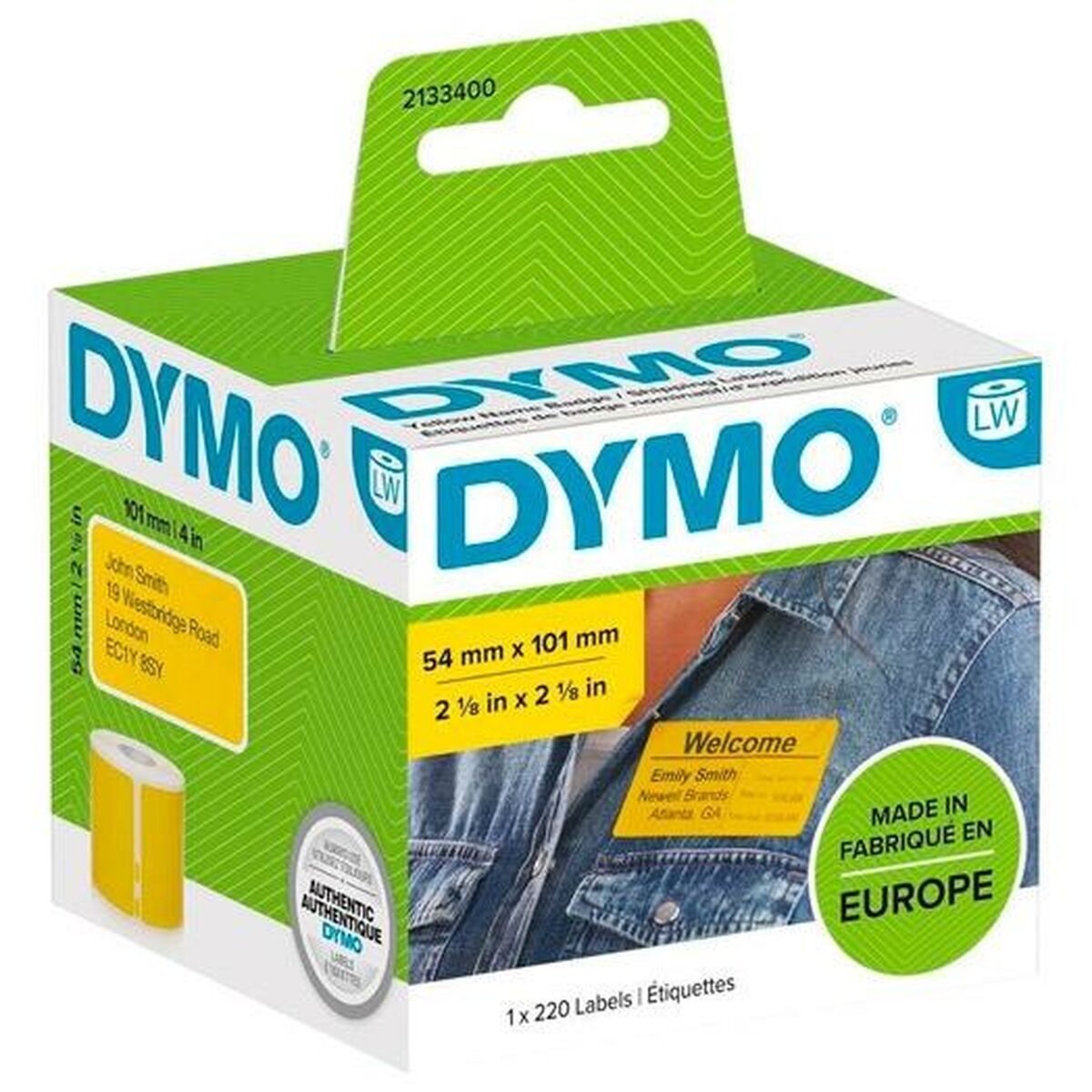 Roll of Labels Dymo 2133400 Yellow