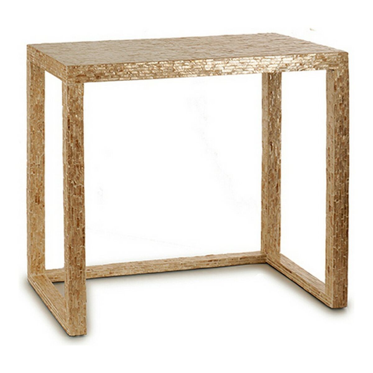 Tisch Beige Eingangsbereich Gold Weiß Perlmutt (30,5 x 78 x 90,5 cm)