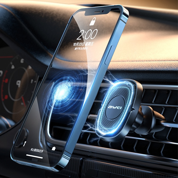 AWEI X21 Air Vent Magnetic Car Mount Black 
