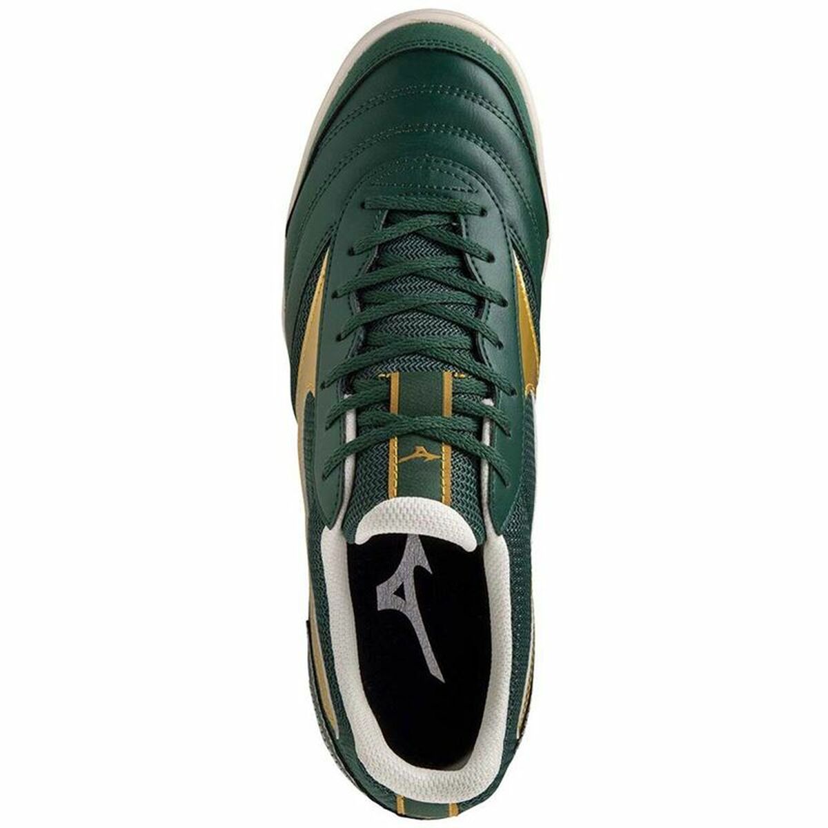 Adult's Indoor Football Shoes Mizuno Mrl Sala Club IN Green Golden Adult's Indoor Football Shoes Mizuno Mrl Sala Club IN Green Golden