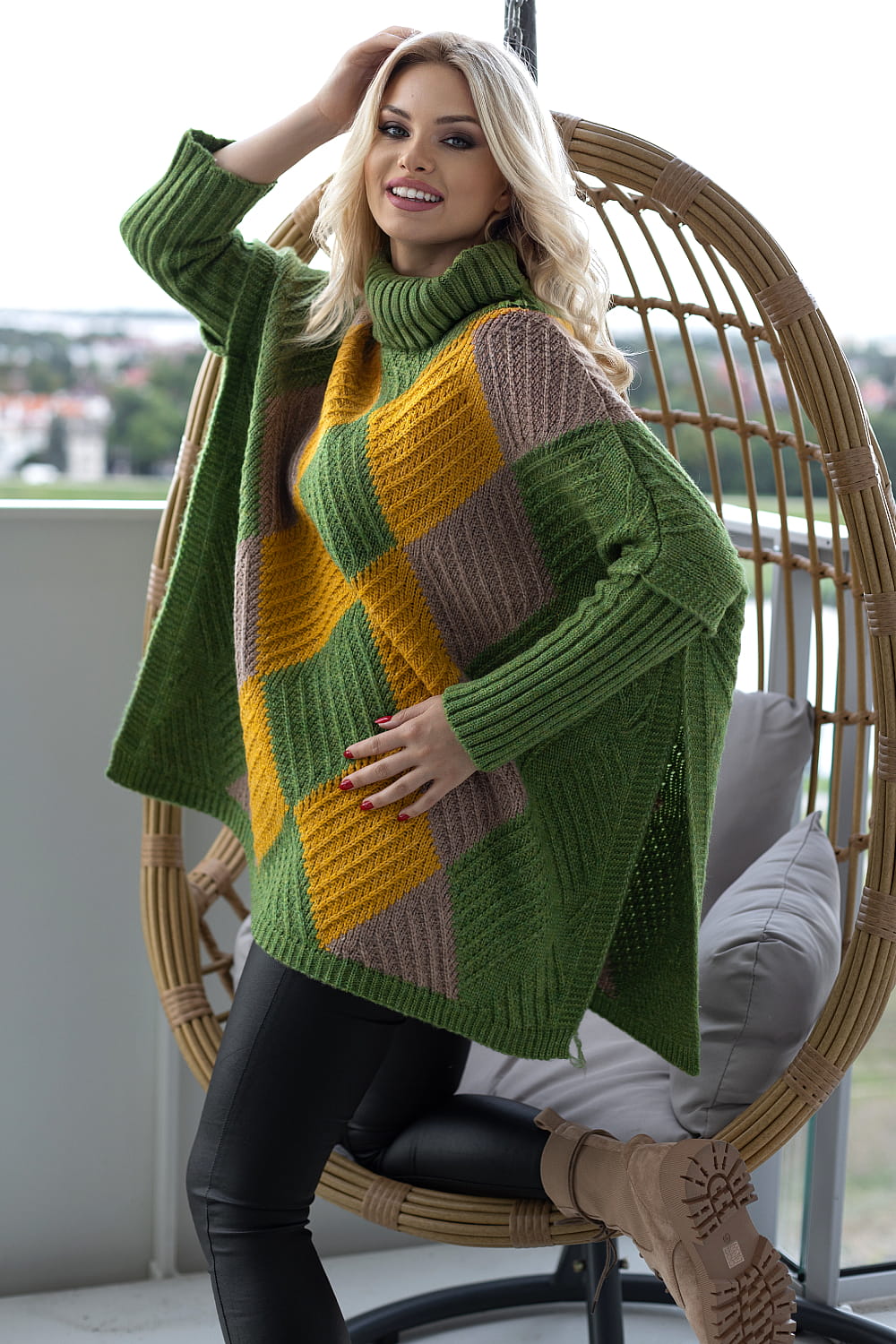  Turtleneck model 171305 PeeKaBoo  multicolor
