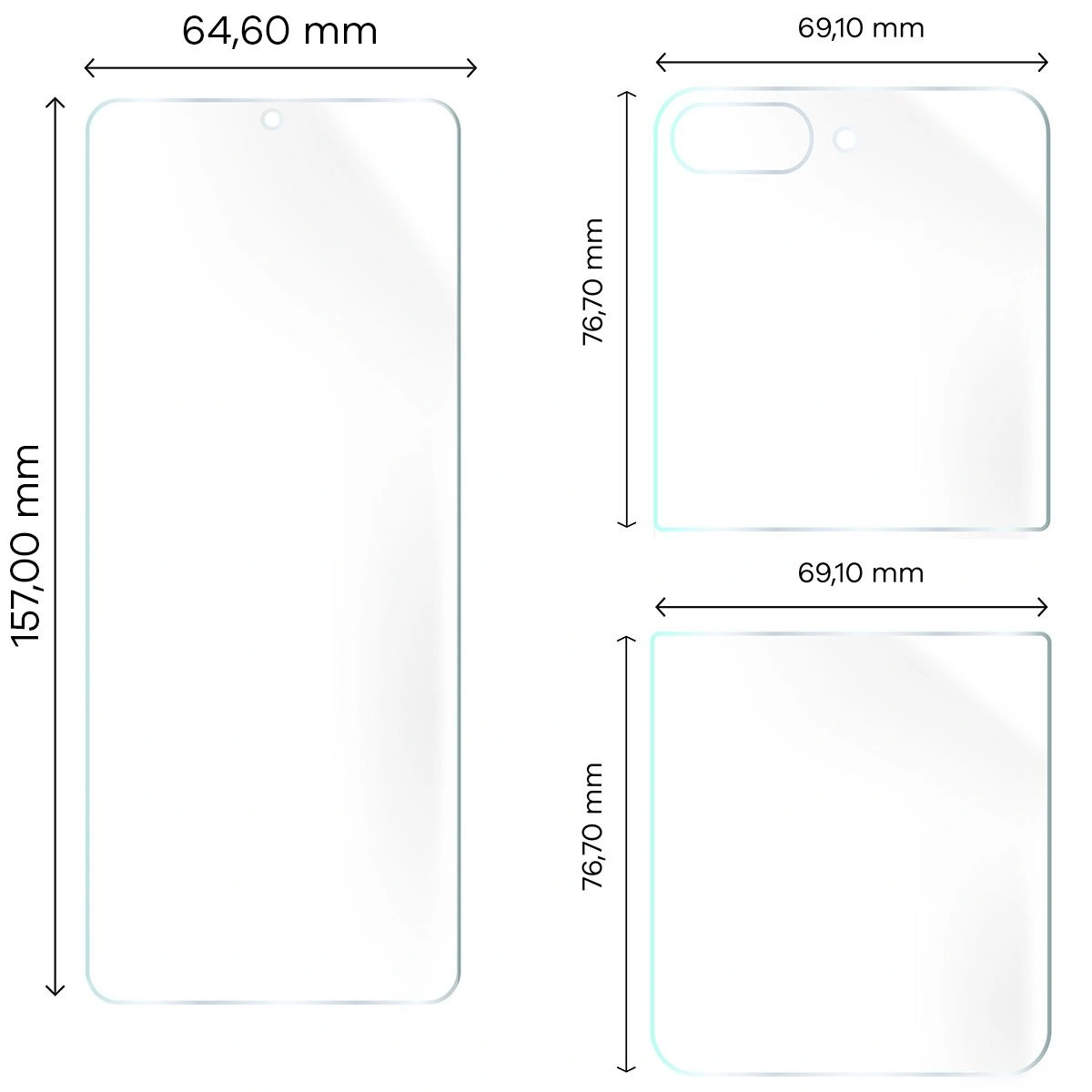 Bizon Glass Hydrogel Set Samsung Galaxy Z Flip 6