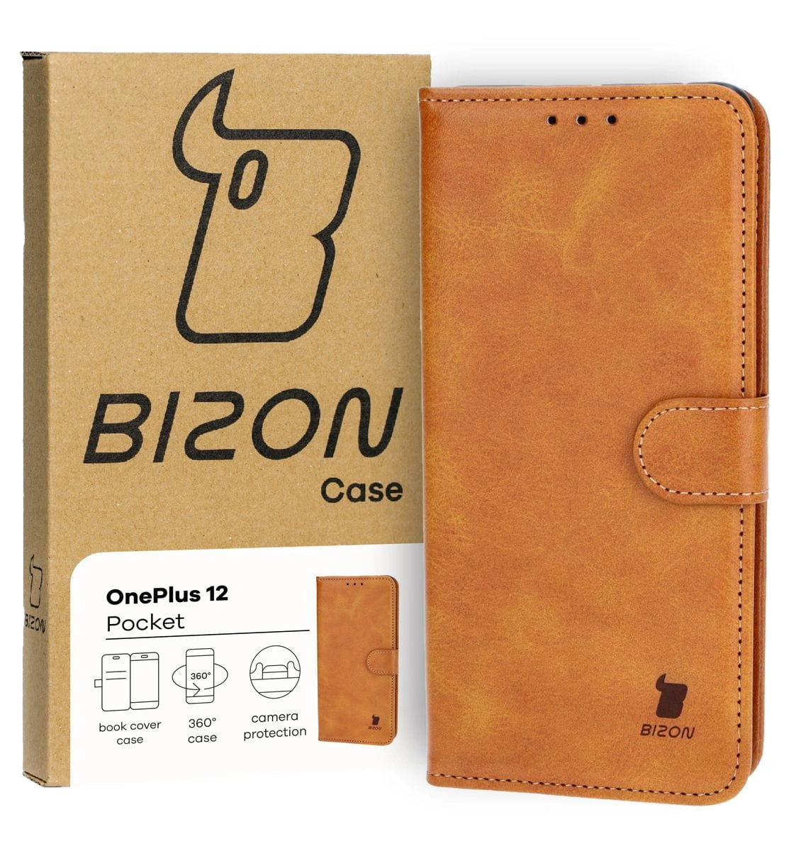 Bizon Case Pocket OnePlus 12 brown