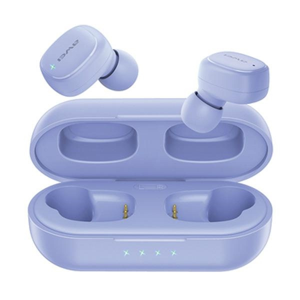 AWEI T13 Pro Bluetooth 5.1 TWS headphones + docking station purple