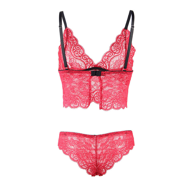 SUBBLIME - 953904 SILK AND LACE NIGHTGOWN + PANTIES RED L/XL SUBBLIME - 953904 SILK AND LACE NIGHTGOWN + PANTIES RED L/XL