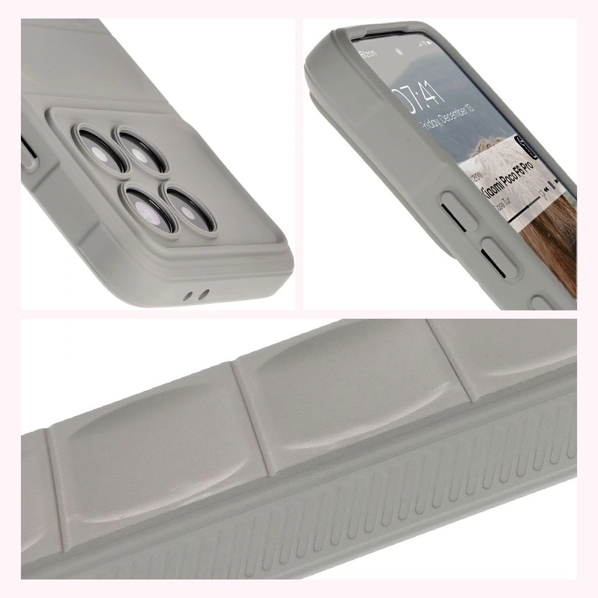 Bizon Case Tur Xiaomi Poco F6 Pro light grey
