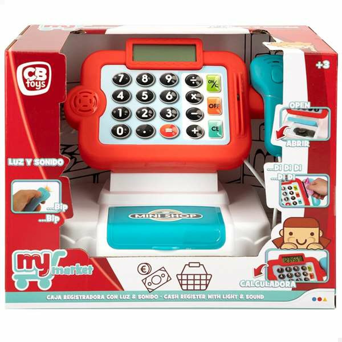 Toy Cash Register Colorbaby MyMarket