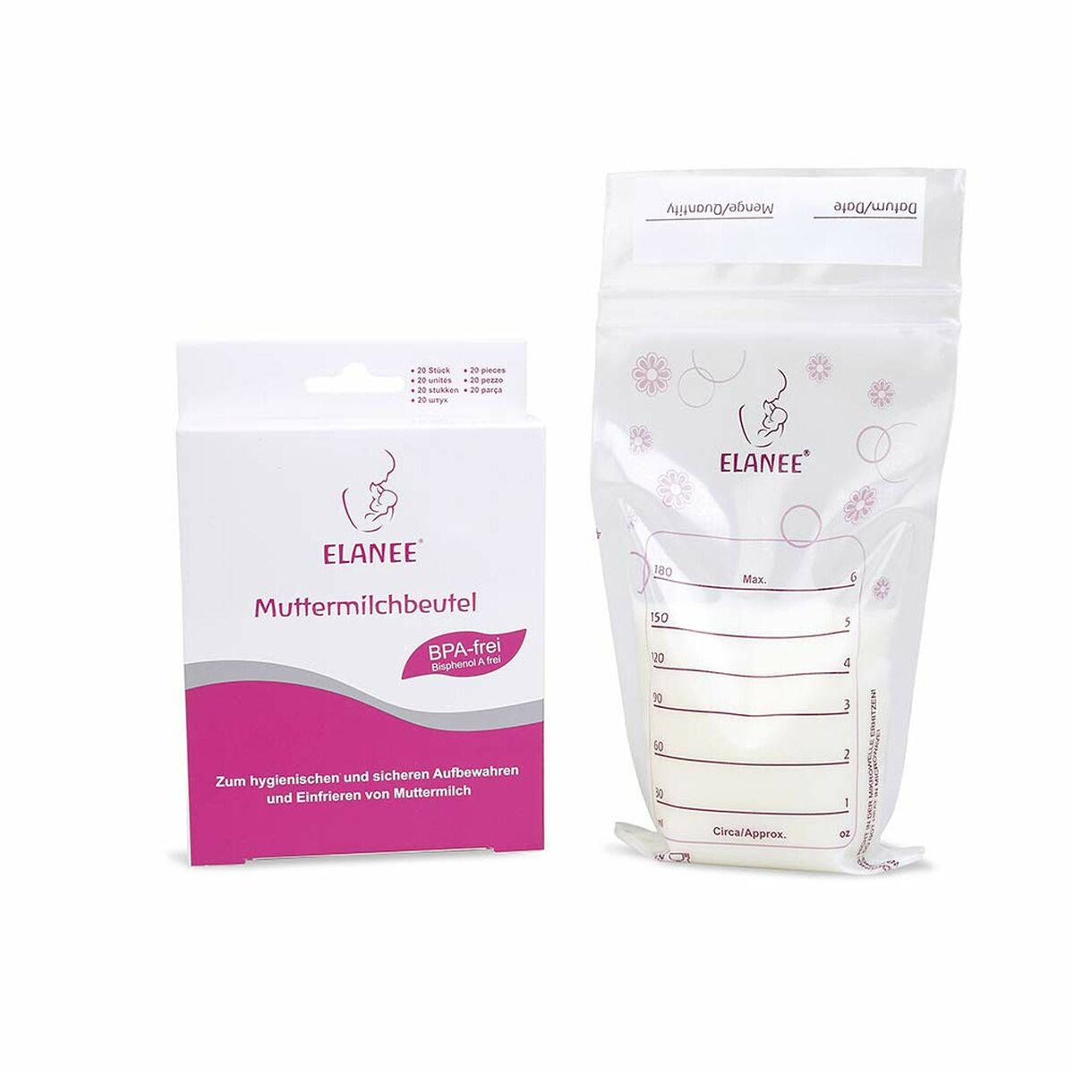 Breast Milk Bags 710-00 180 ml 20 Units (Refurbished A)