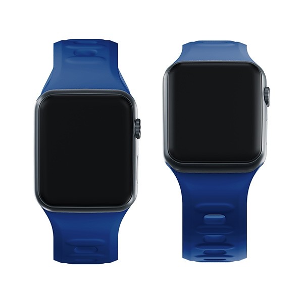 3MK Silicone Watch Strap Apple Watch 4/5/6/7/8/9/SE/Ultra 42/44/45/49mm blue