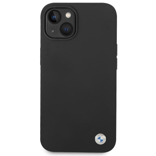 BMW BMHCP14MSILBK Apple iPhone 14 Plus black Silicone Metal Logo