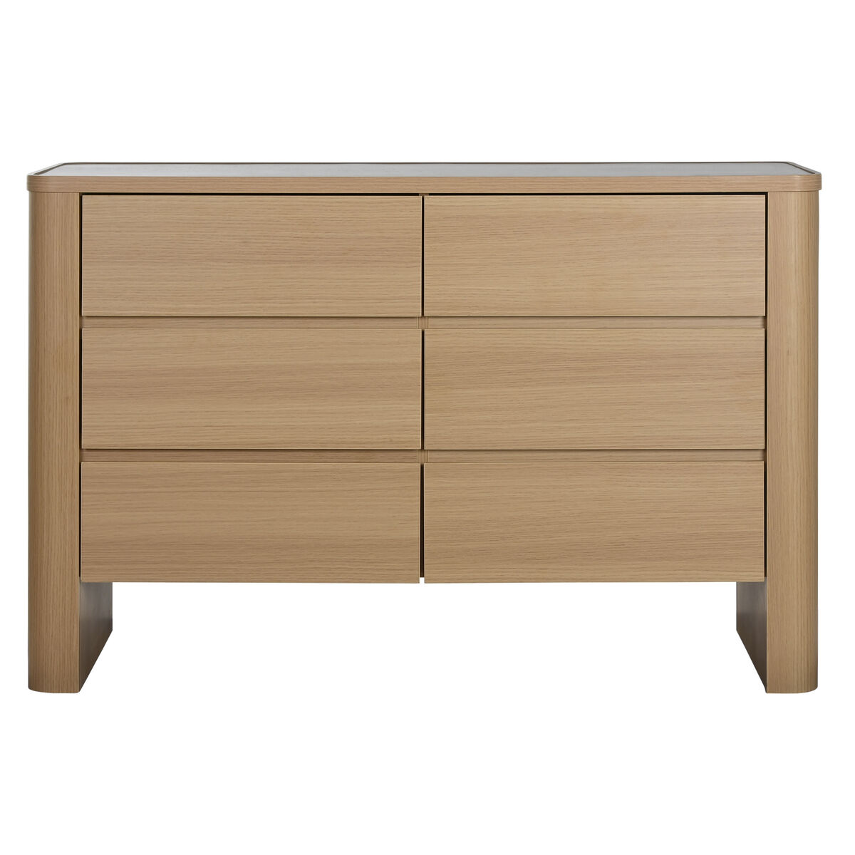 Chest of drawers Home ESPRIT Natural Light grey Modern 120 x 40 x 80 cm