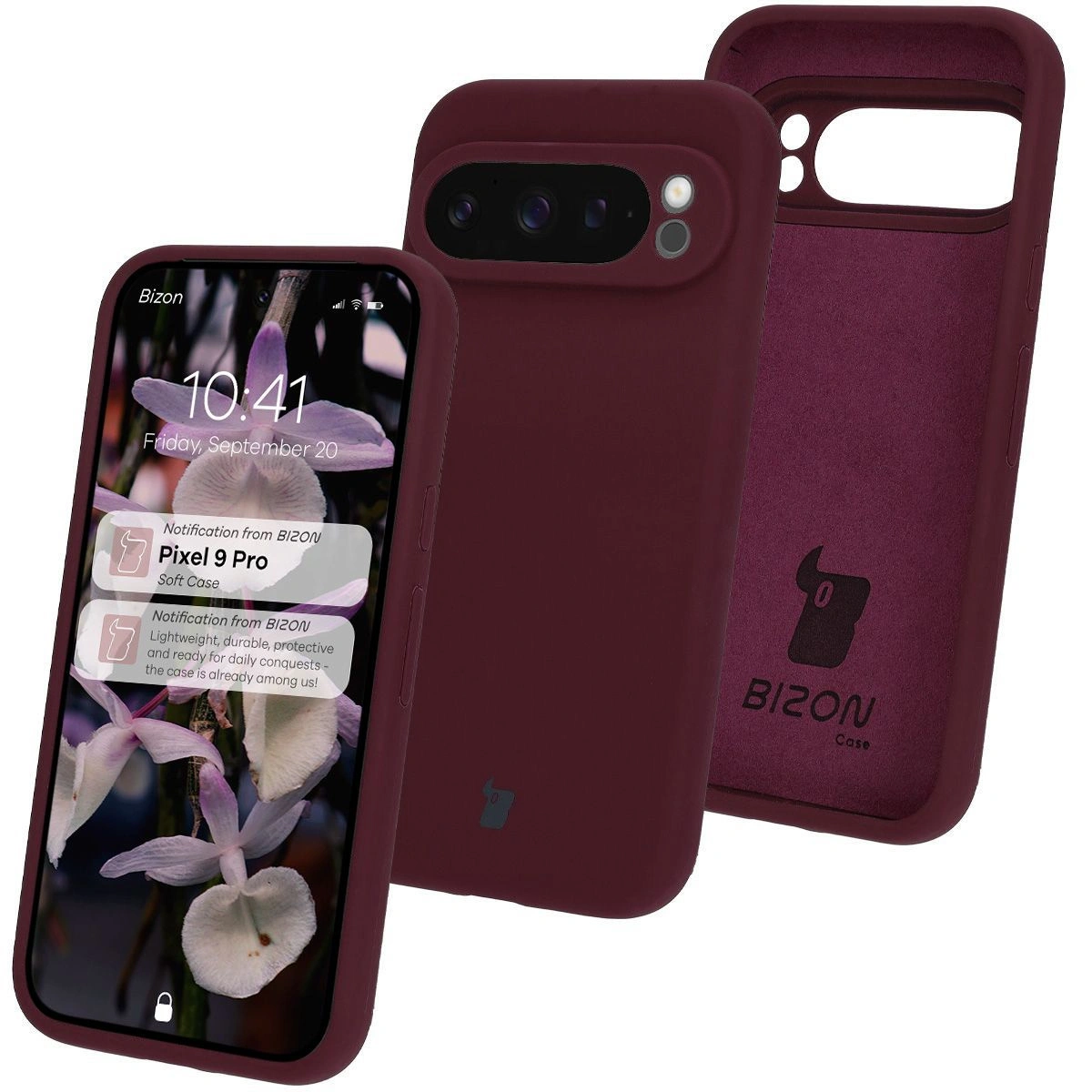Bizon Soft Case Google Pixel 9 Pro dark purple