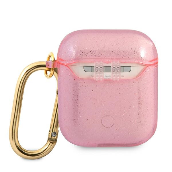 Guess GUA2UCG4GP Apple AirPods cover pink Glitter Collection